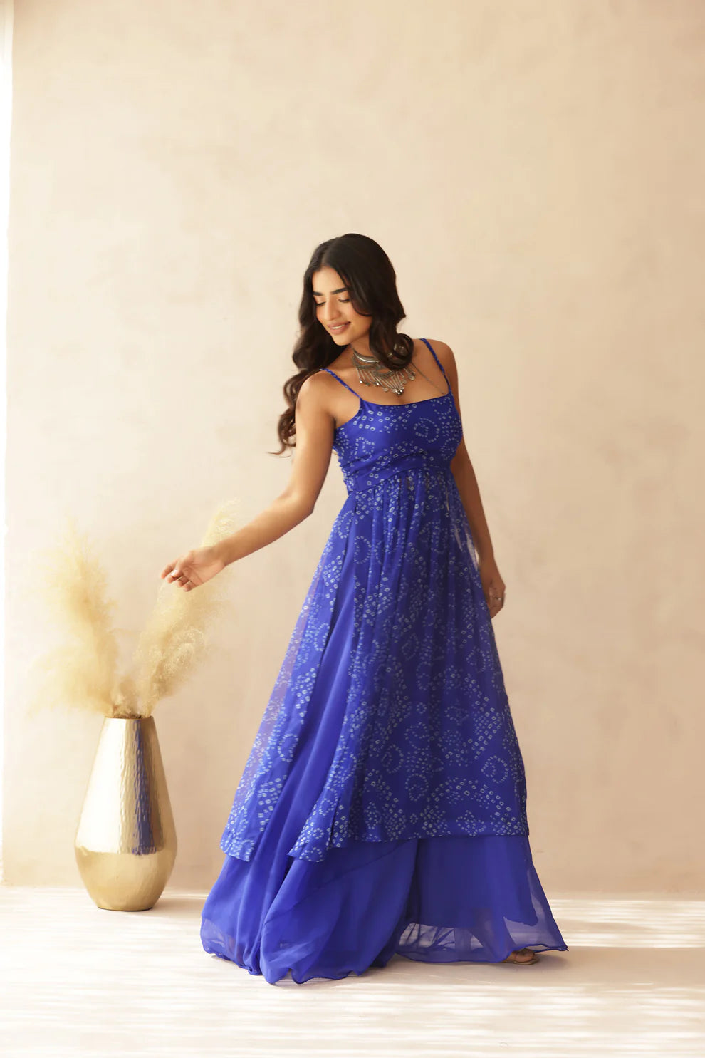 RAAVI PINK PEACOCK STRAP KURTI