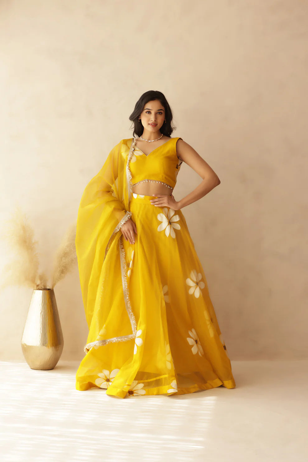 ZOHRA RED HANDPAINTED LEHENGA
