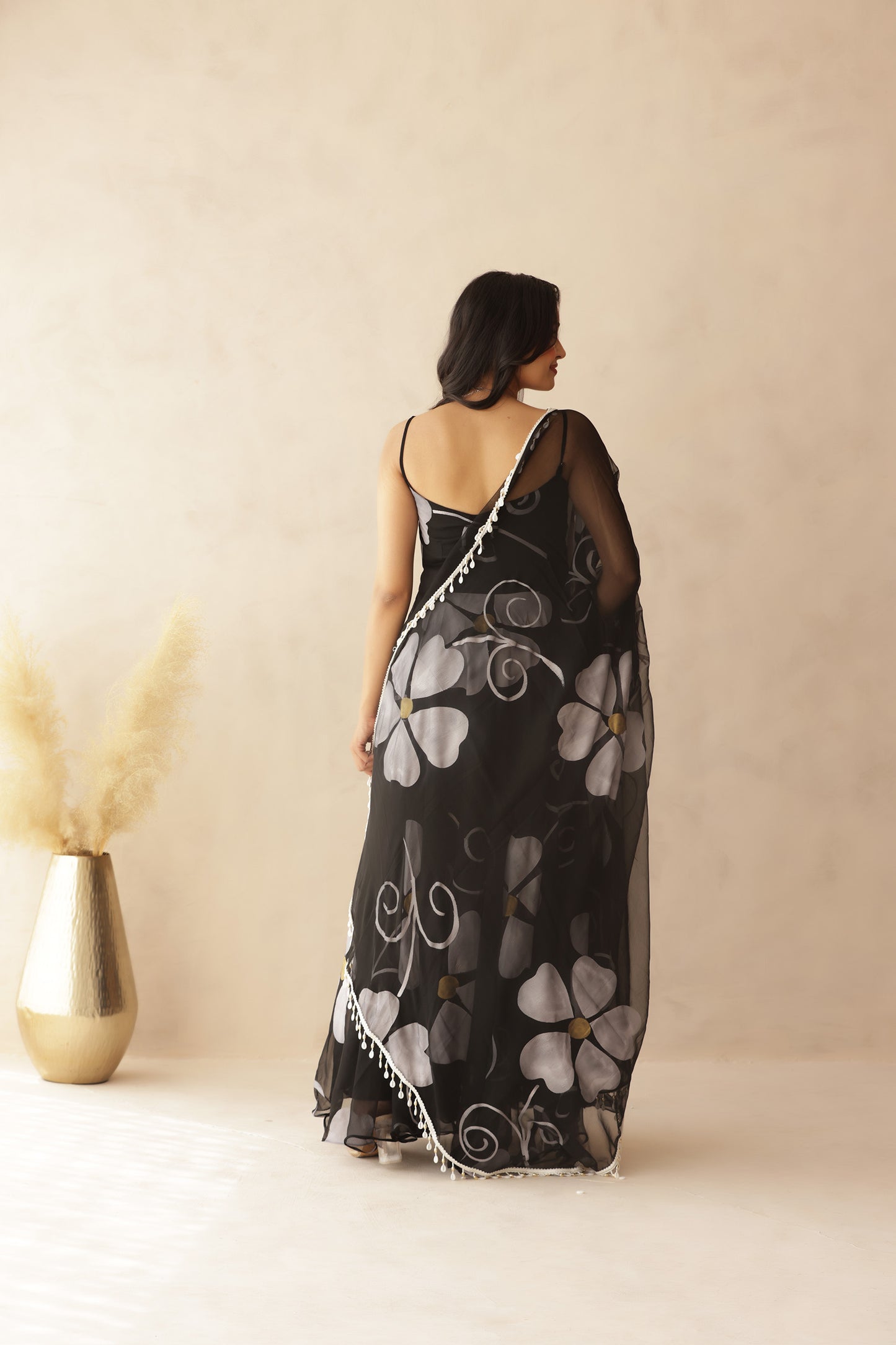 MAHIKA BLACK HANDPAINTED ANARKALI