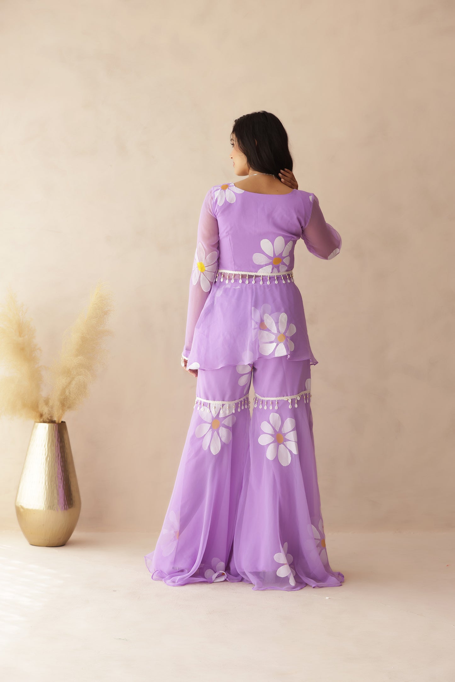 RAHINI BLUE HAND PAINTED COORD SET