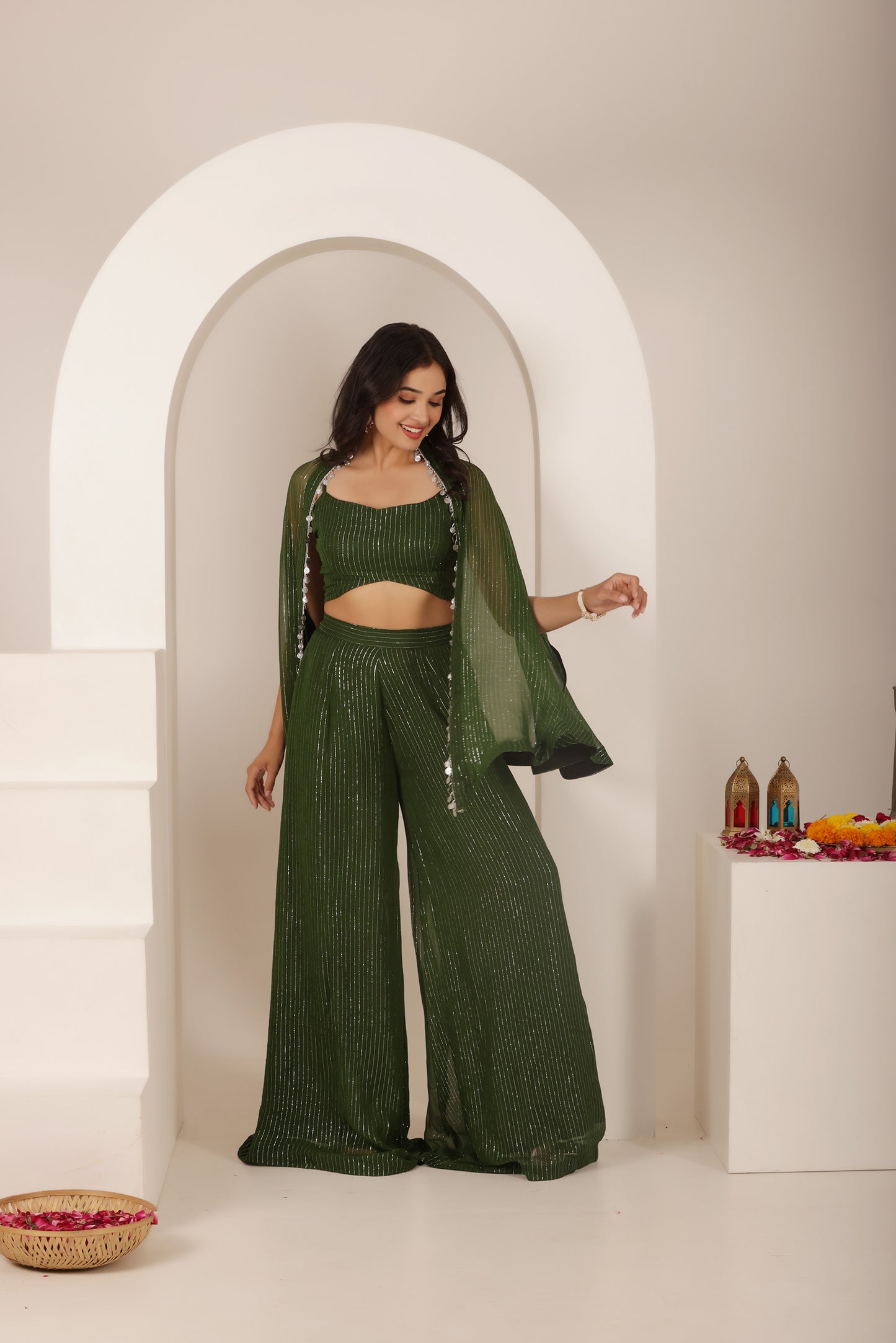 HIMANI GREEN LURIX FUSION SET