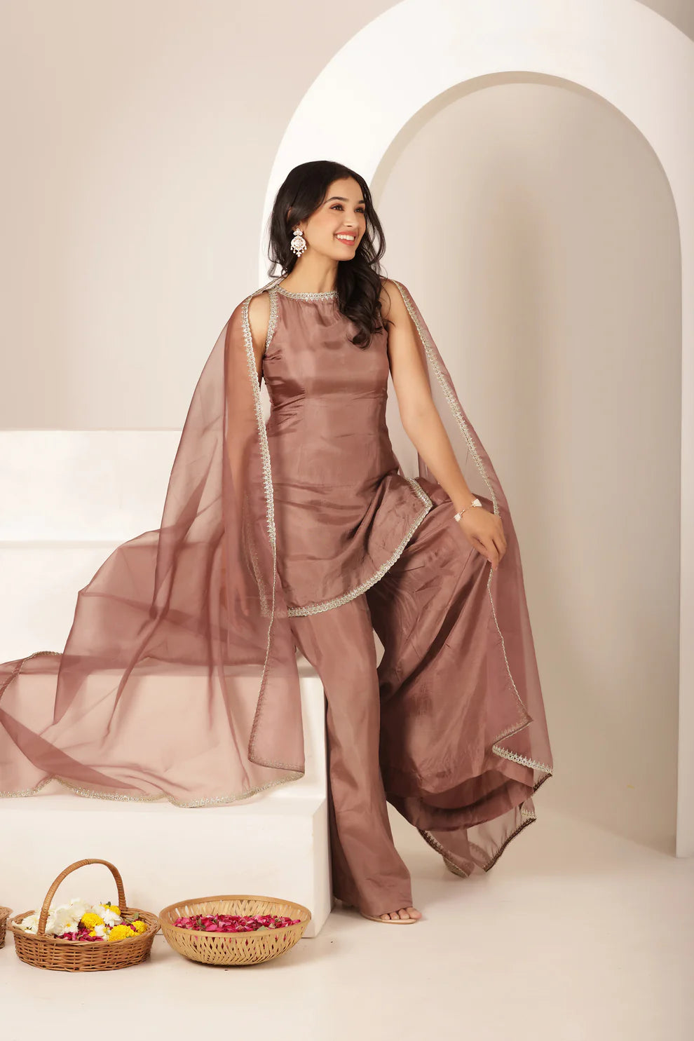 MEHNOOR GREEN FARSHI SALWAR SUIT