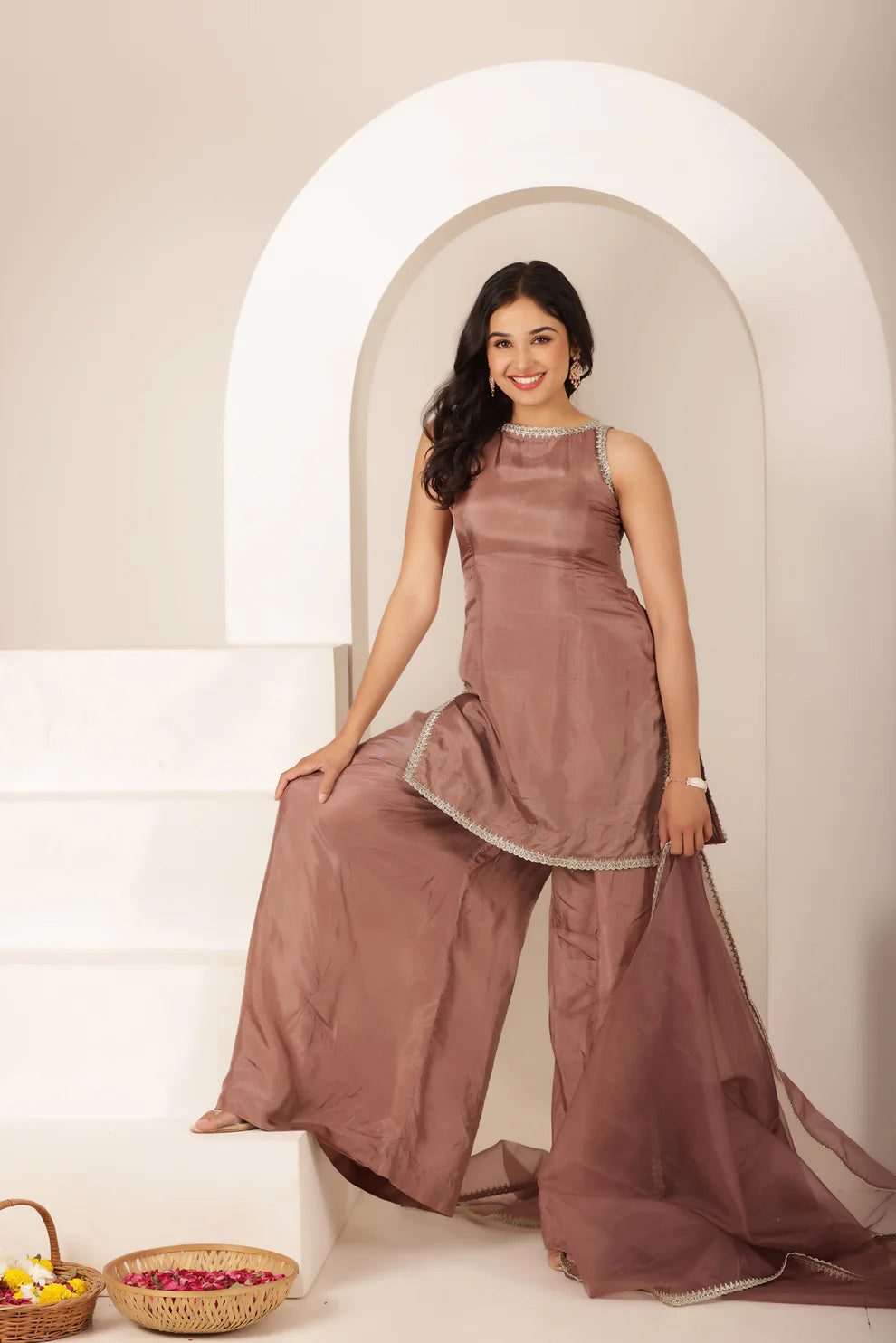 MEHNOOR GREEN FARSHI SALWAR SUIT
