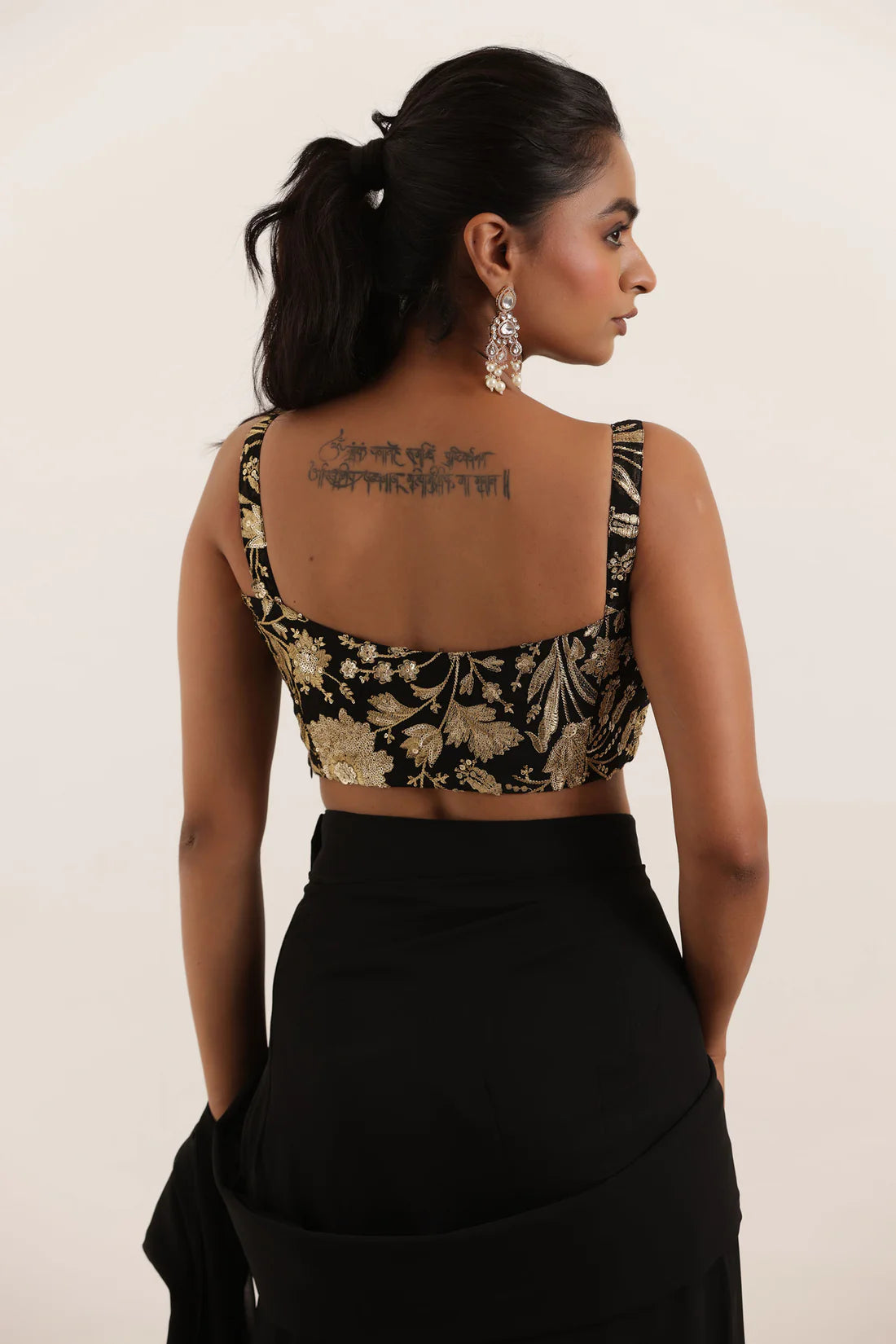 TAMANNA REGAL PURPLE PRE DRAPED RUFFLE SAREE Deasha India