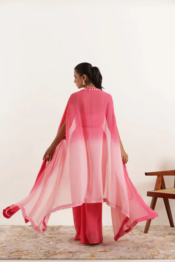 ANIKA BLUE OMBRE DETAILED FUSION SET Deasha India