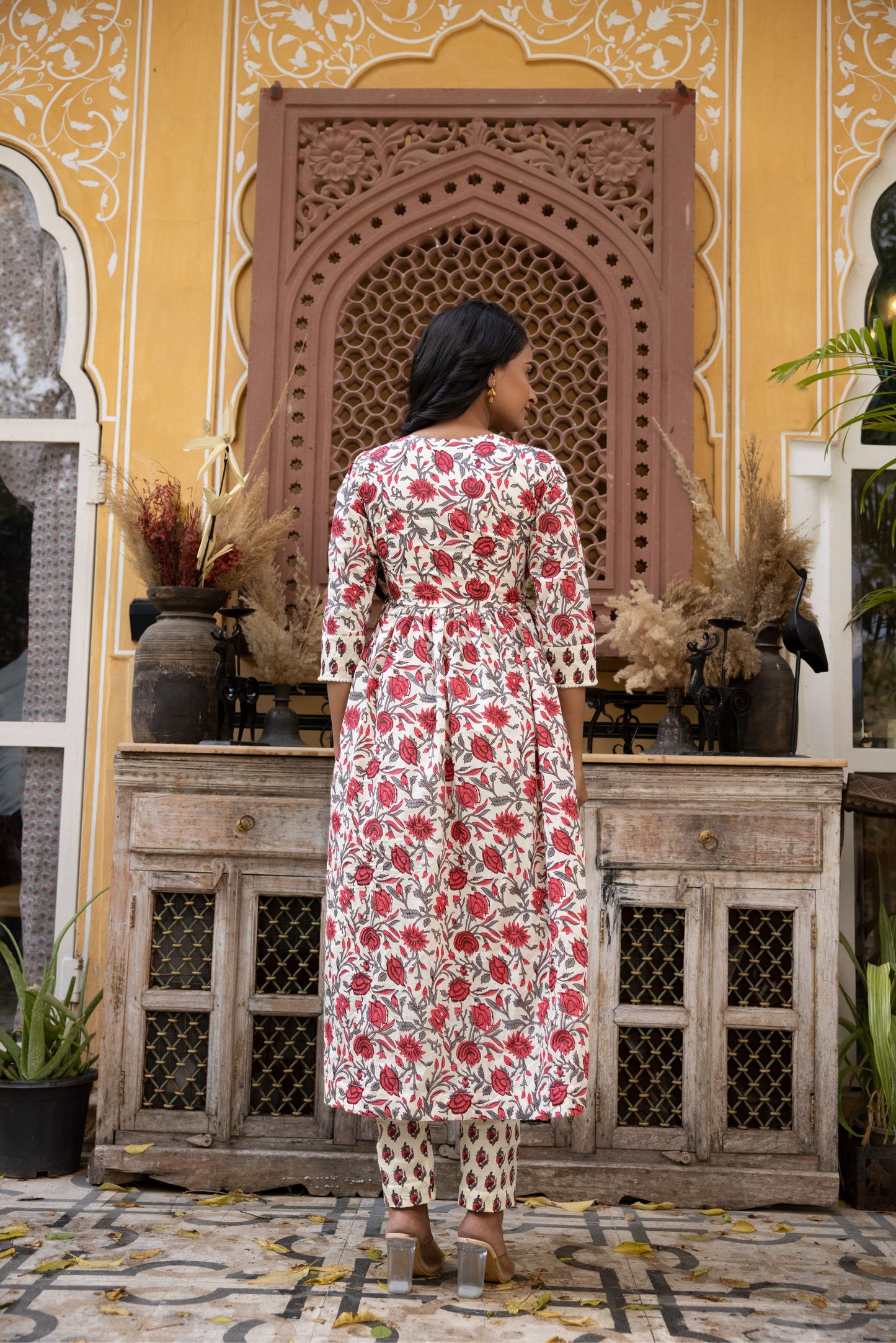 FIROSA COTTON FLORAL PRINTED SUIT SET Deasha India