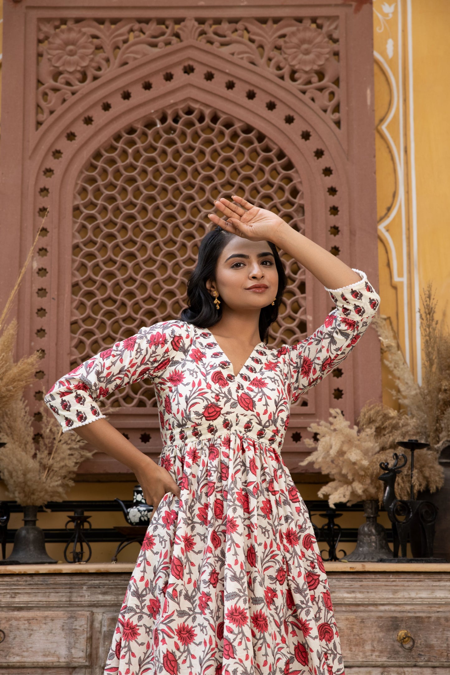 FIROSA COTTON FLORAL PRINTED SUIT SET Deasha India