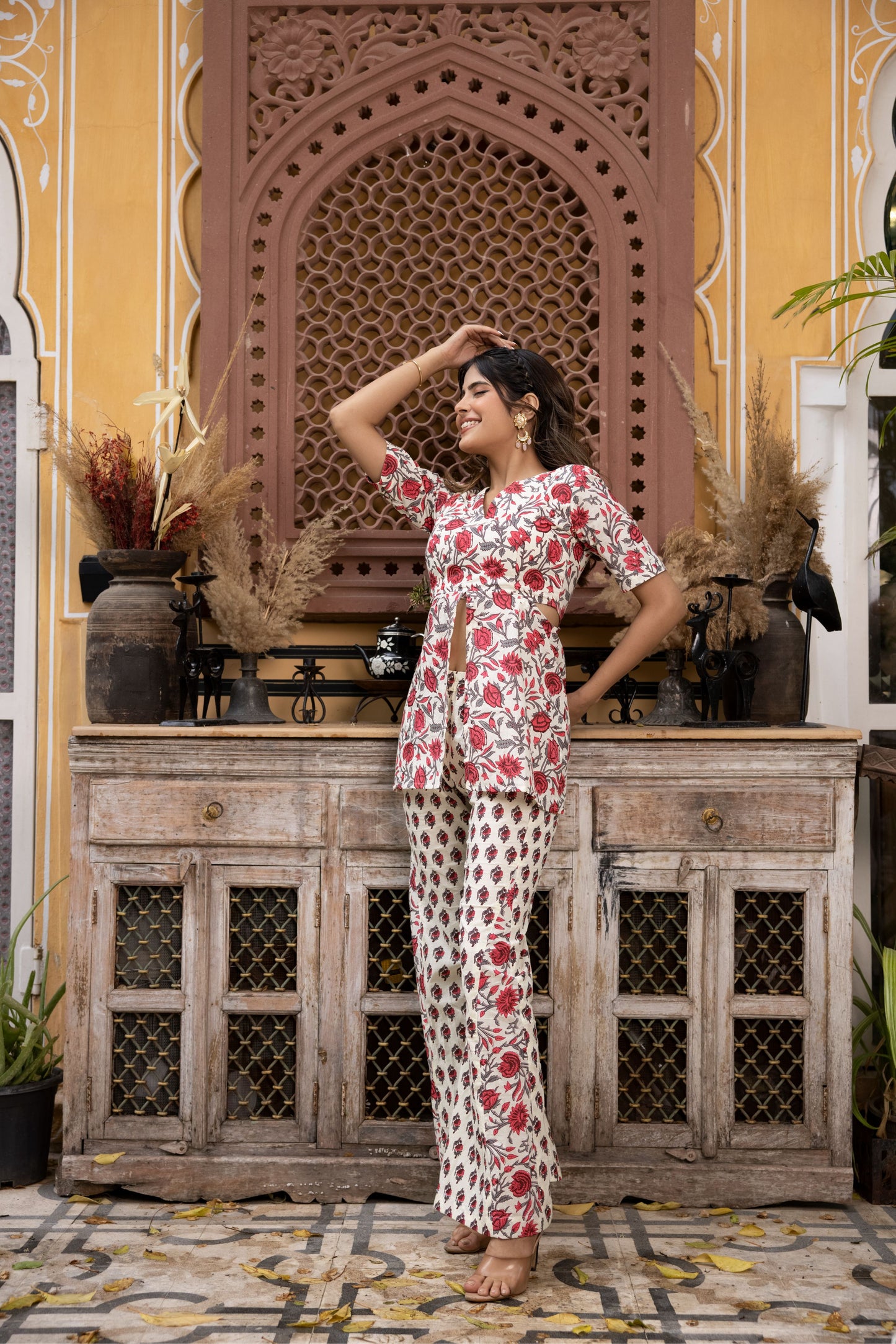 KETRI COTTON FLORAL PRINTED CO-ORD SET Deasha India
