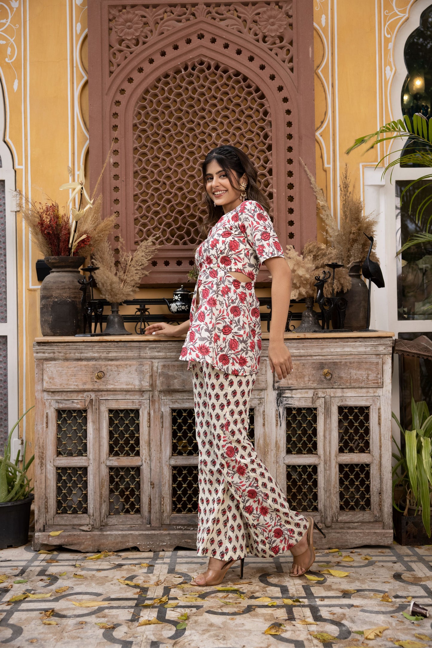 KETRI COTTON FLORAL PRINTED CO-ORD SET Deasha India