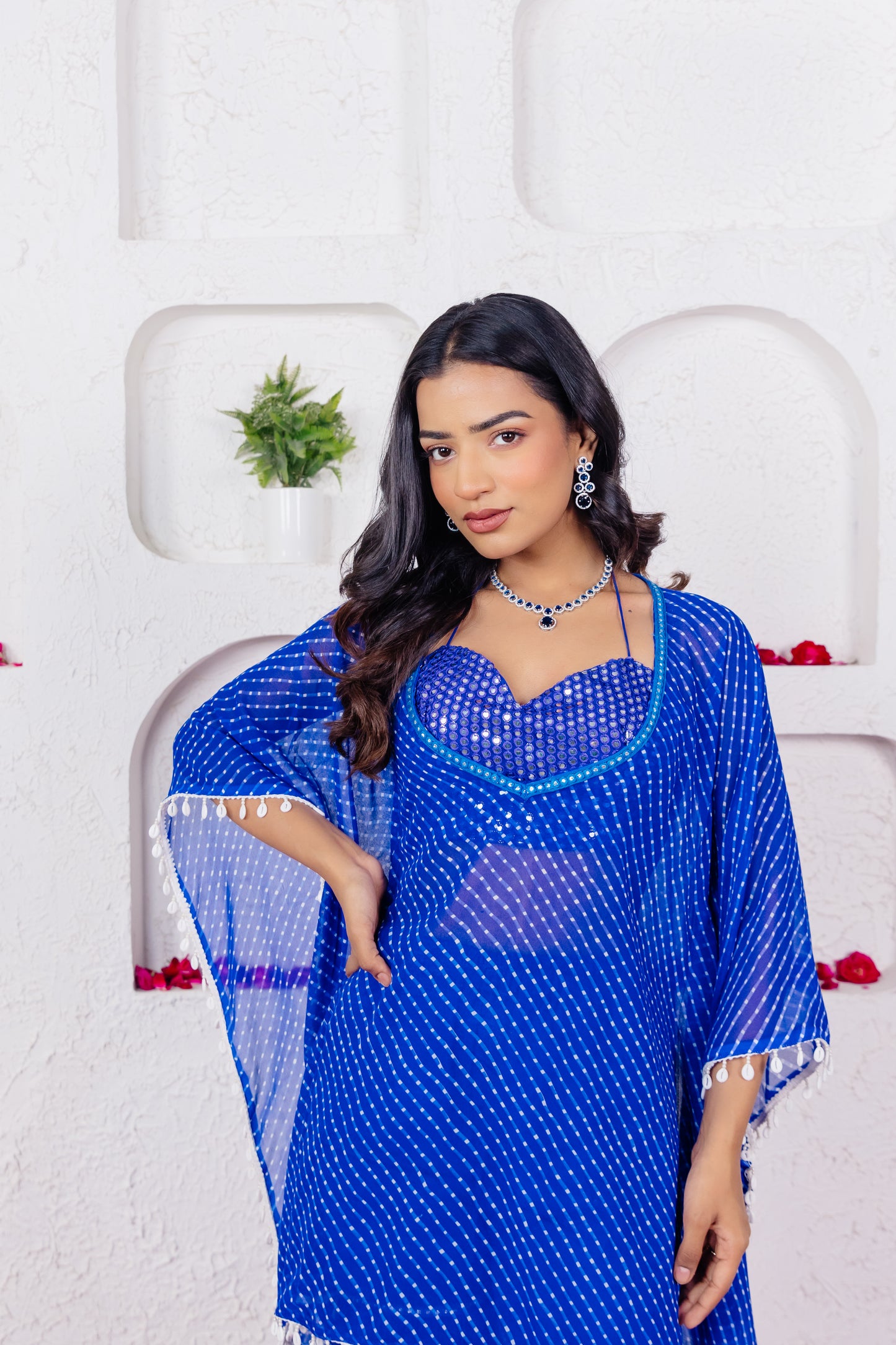 ANAYA ROYAL BLUE MOTHRA CO-ORD SET Deasha India