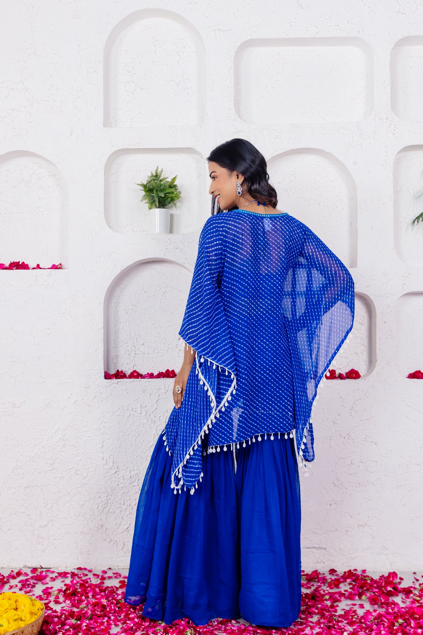 ANAYA ROYAL BLUE MOTHRA CO-ORD SET Deasha India