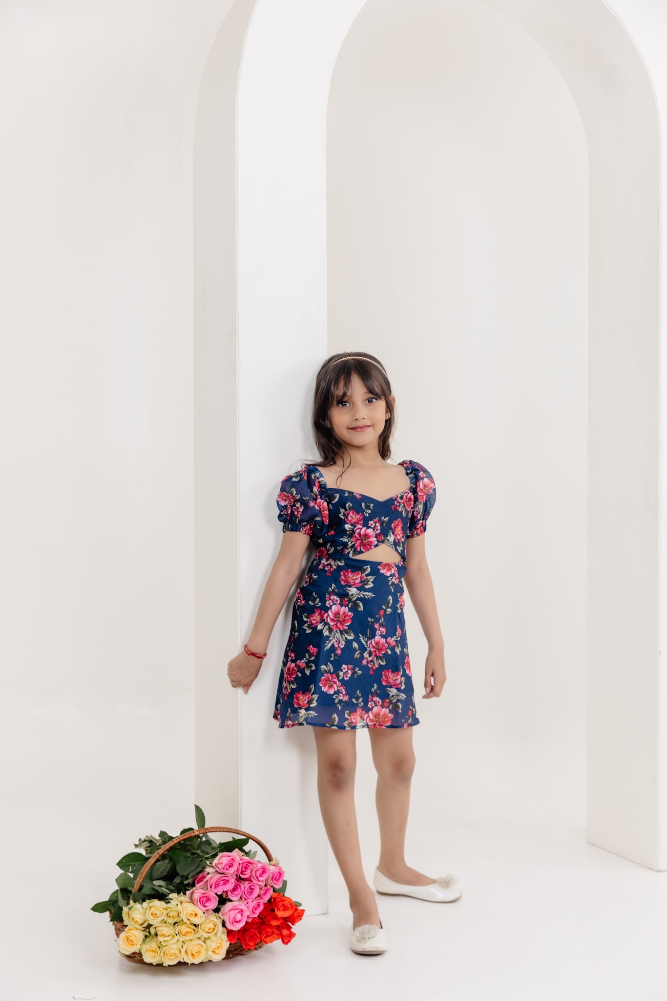 EMILY NAVY BLUE FLORAL PRINT COORD SET Deasha India