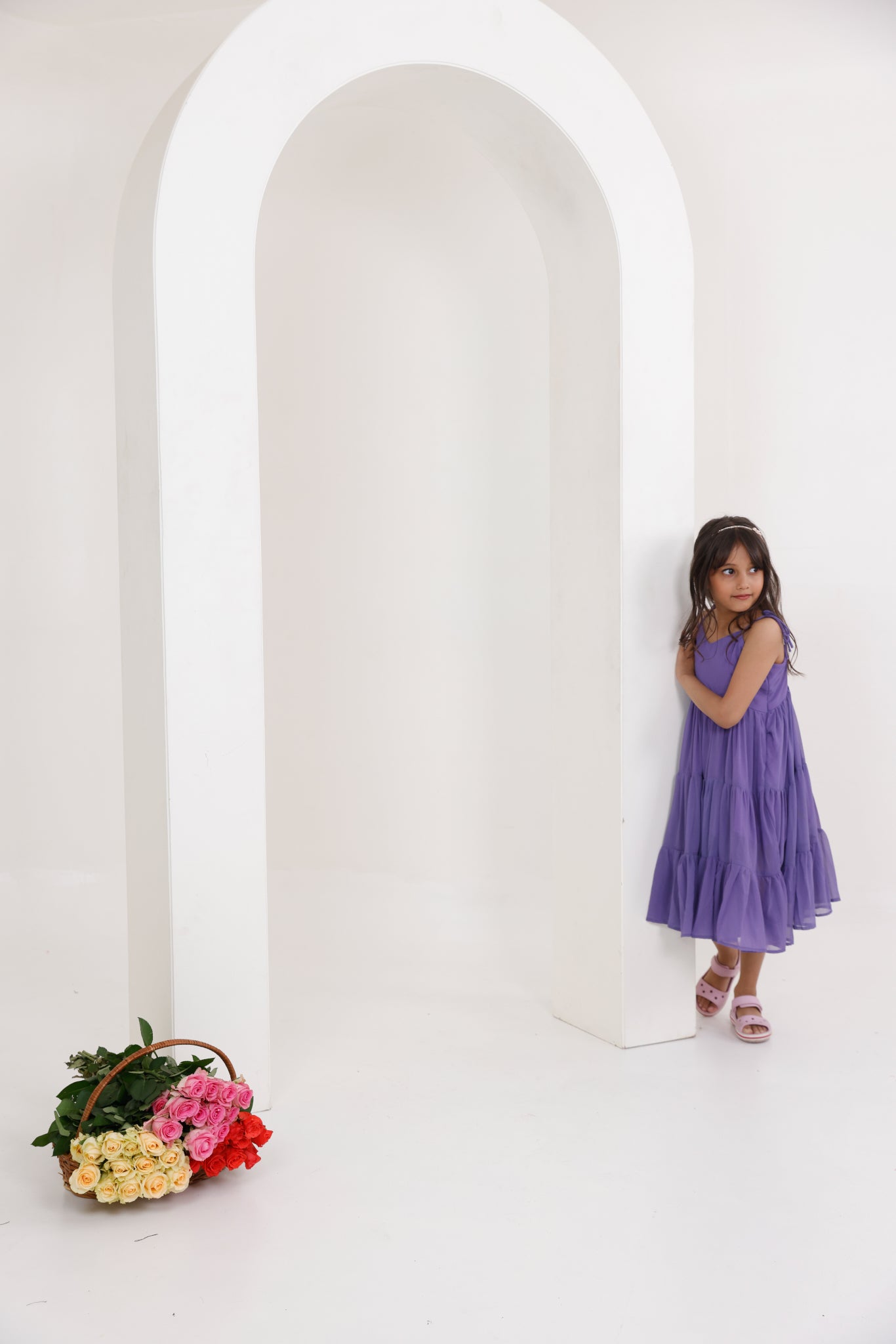 OLIVIA LAVENDER GREY DRESS Deasha India