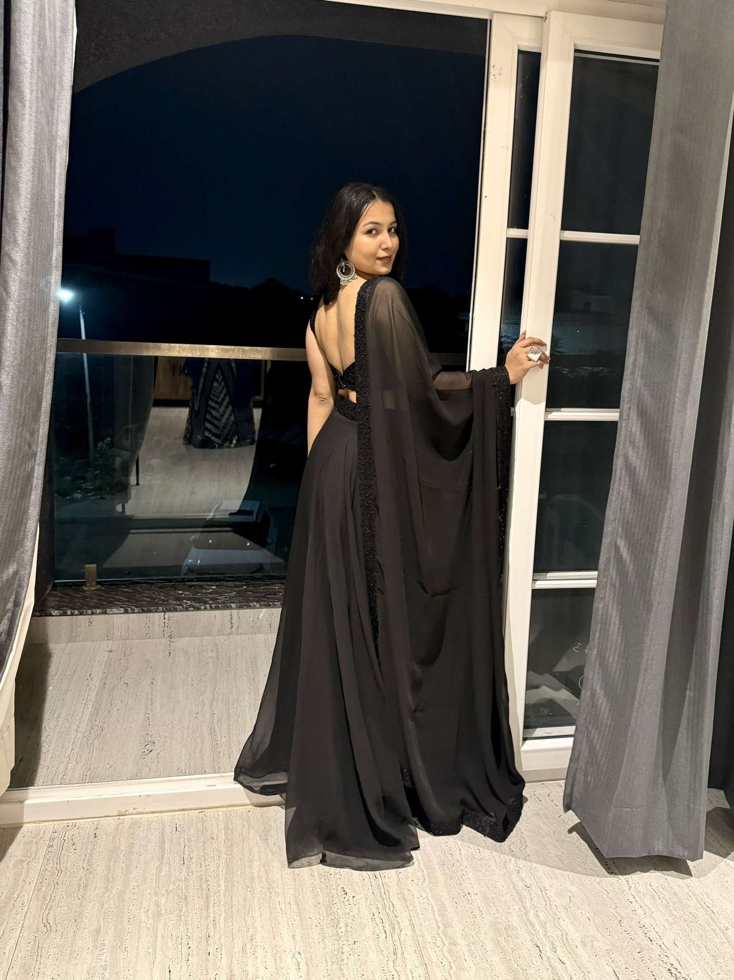 AVANI DETAILED BLACK LEHENGA SET Deasha India