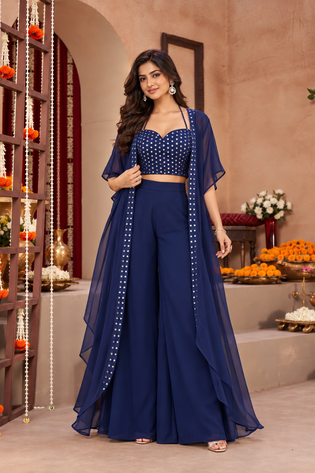 HARLEEN BLUE FUSION SET