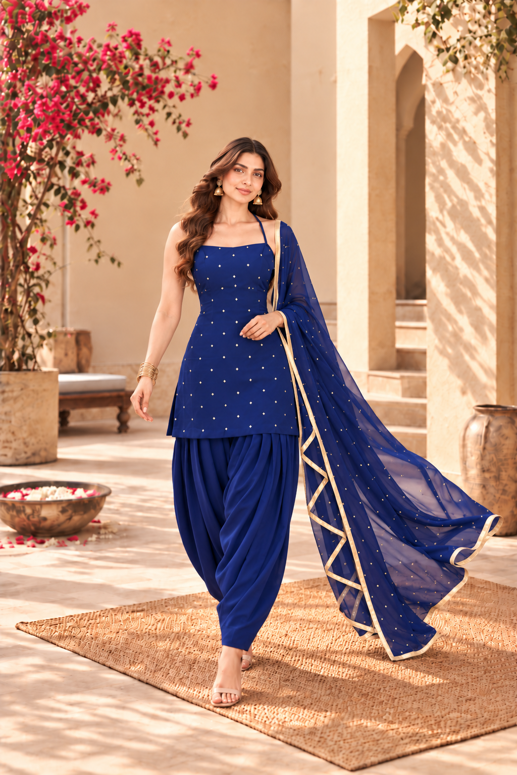 SAMAIRA NAVY FESTIVE FARSHI SALWAR SET