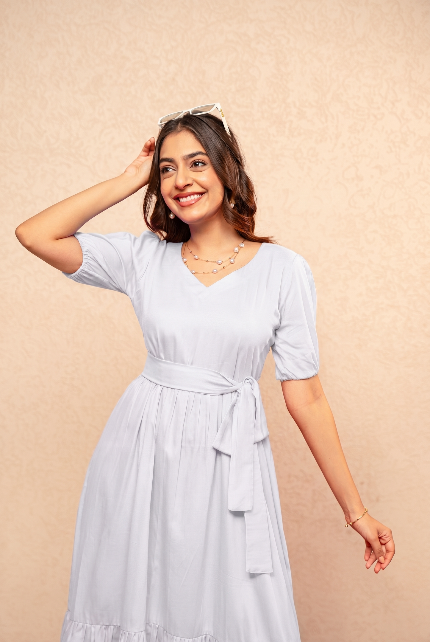 VIRELLE WHITE MAXI DRESS
