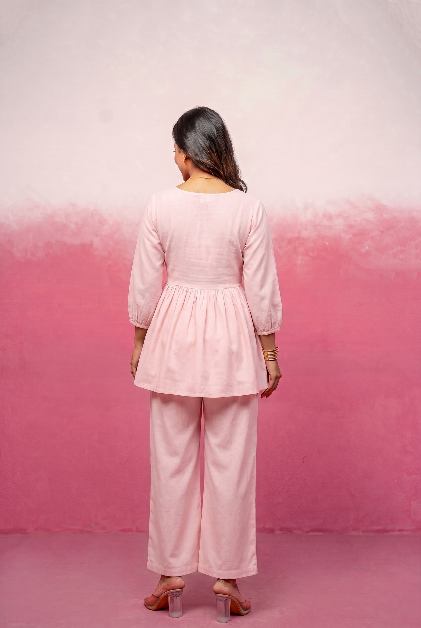 SRISHA PINK COORD SET