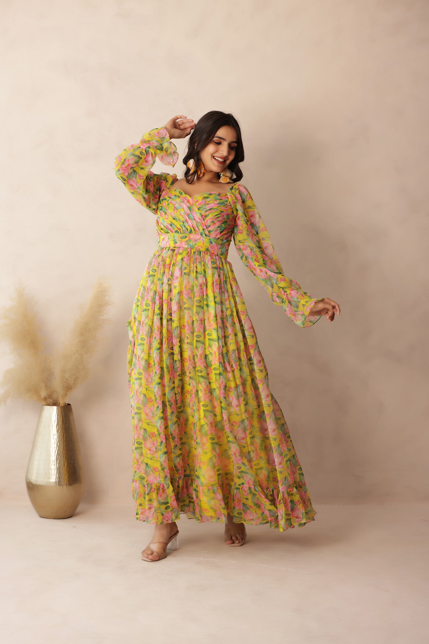 neon dresses online india Buy Maistro Neon Slit Maxi Dress Online in India on Miss Mosa