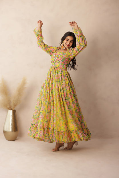 OLIVIA NEON FLORAL DRESS