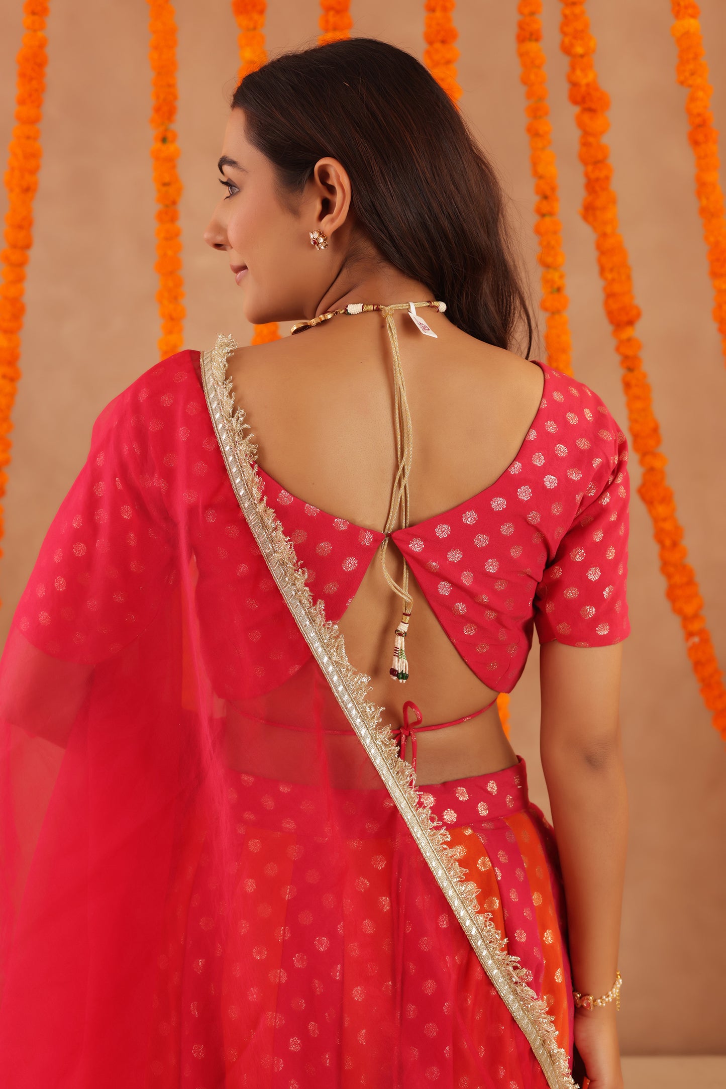 PRIYA MULTI COLORED KALI LEHENGA