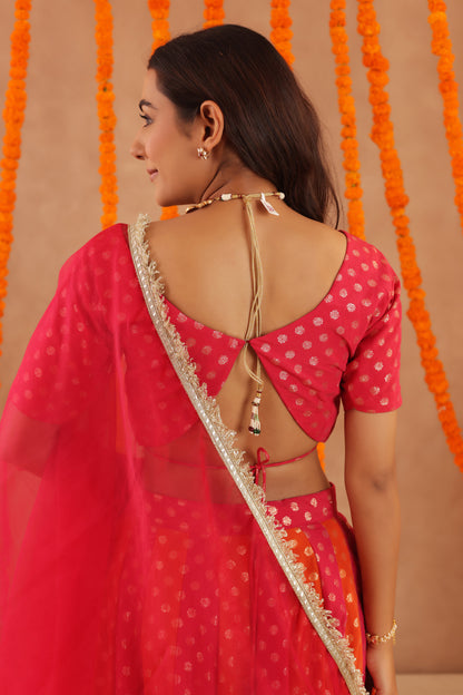 PRIYA MULTI COLORED KALI LEHENGA