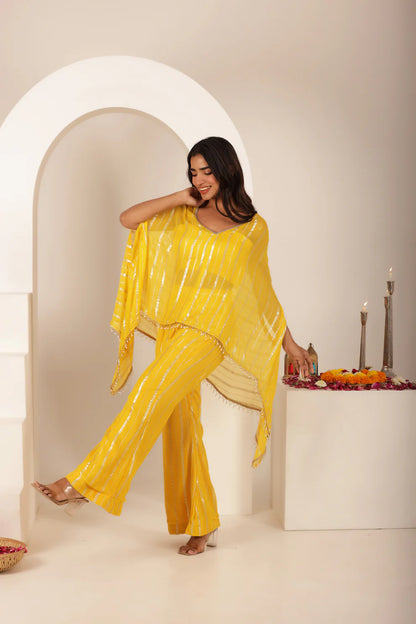 MITHIKA BLUE LURIX KAFTAN SET