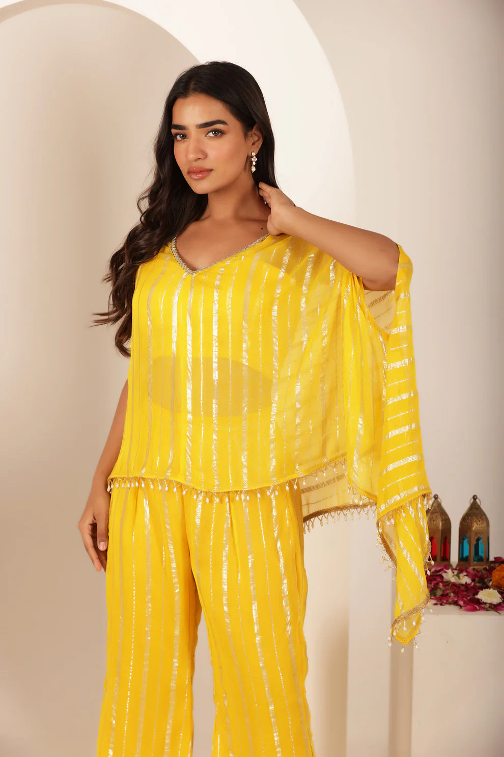 MITHIKA BLUE LURIX KAFTAN SET