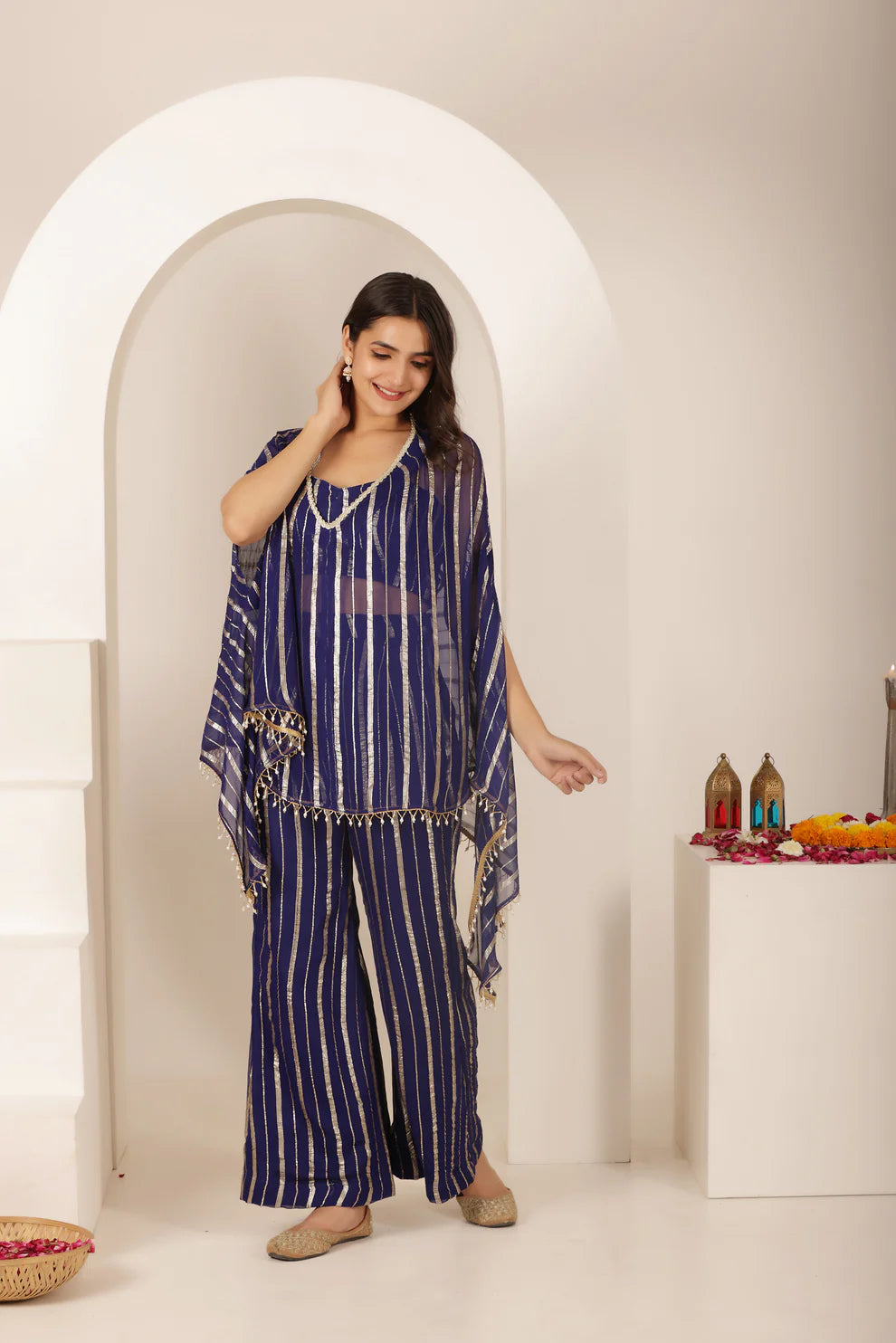 MAITHLI YELLOW LURIX KAFTAN