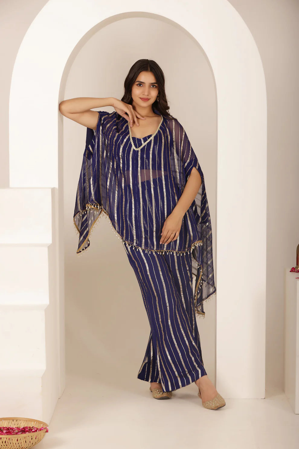 MAITHLI YELLOW LURIX KAFTAN