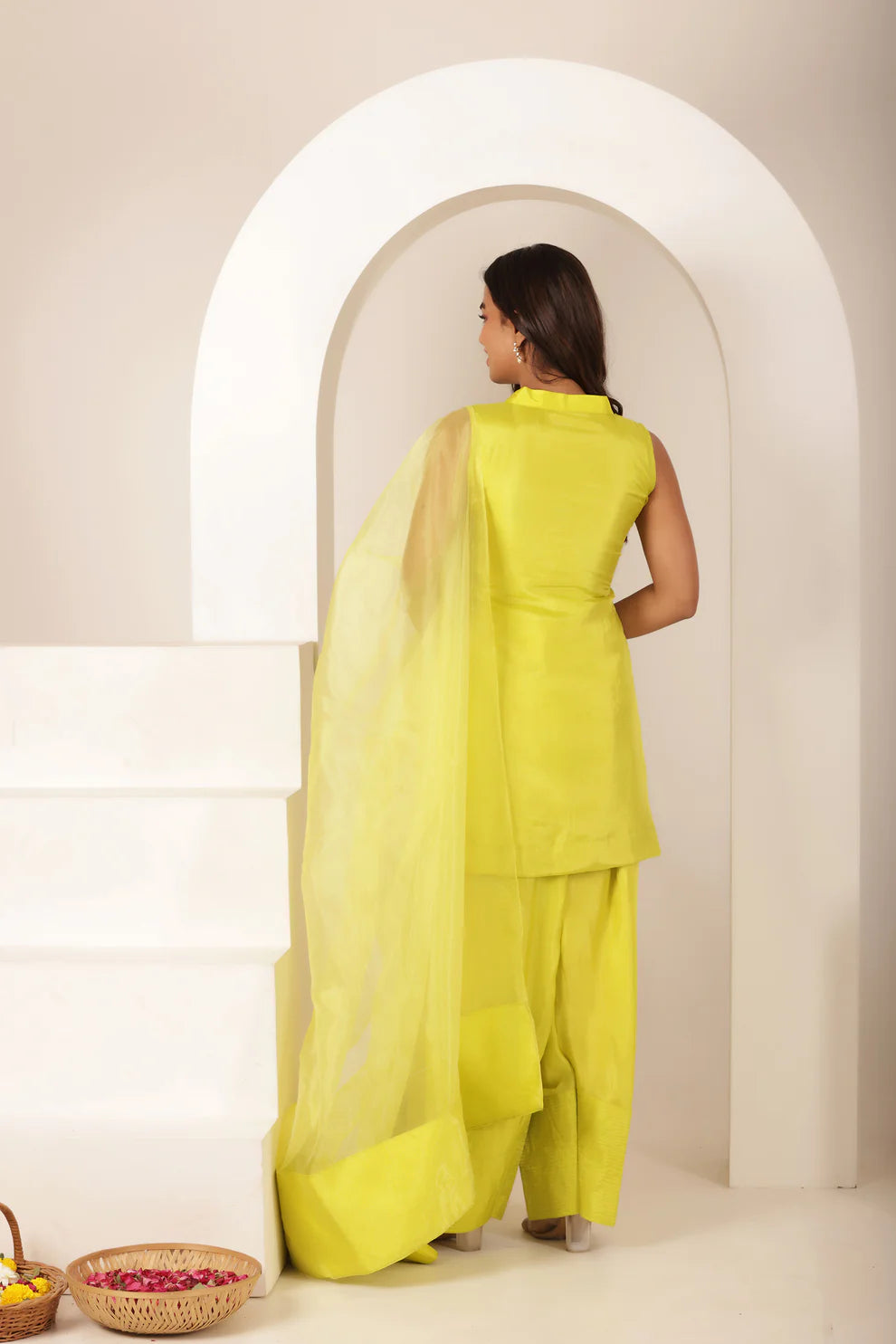 HALA YELLOW FARSHI SALWAR SUIT