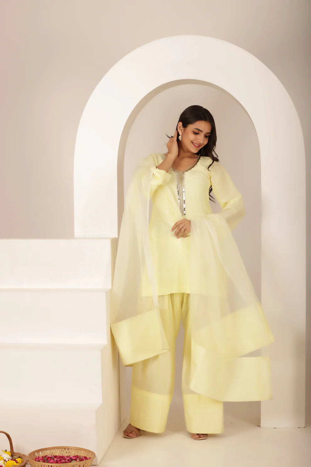 SHARJEENA NEON FARSHI SALWAR SUIT SET