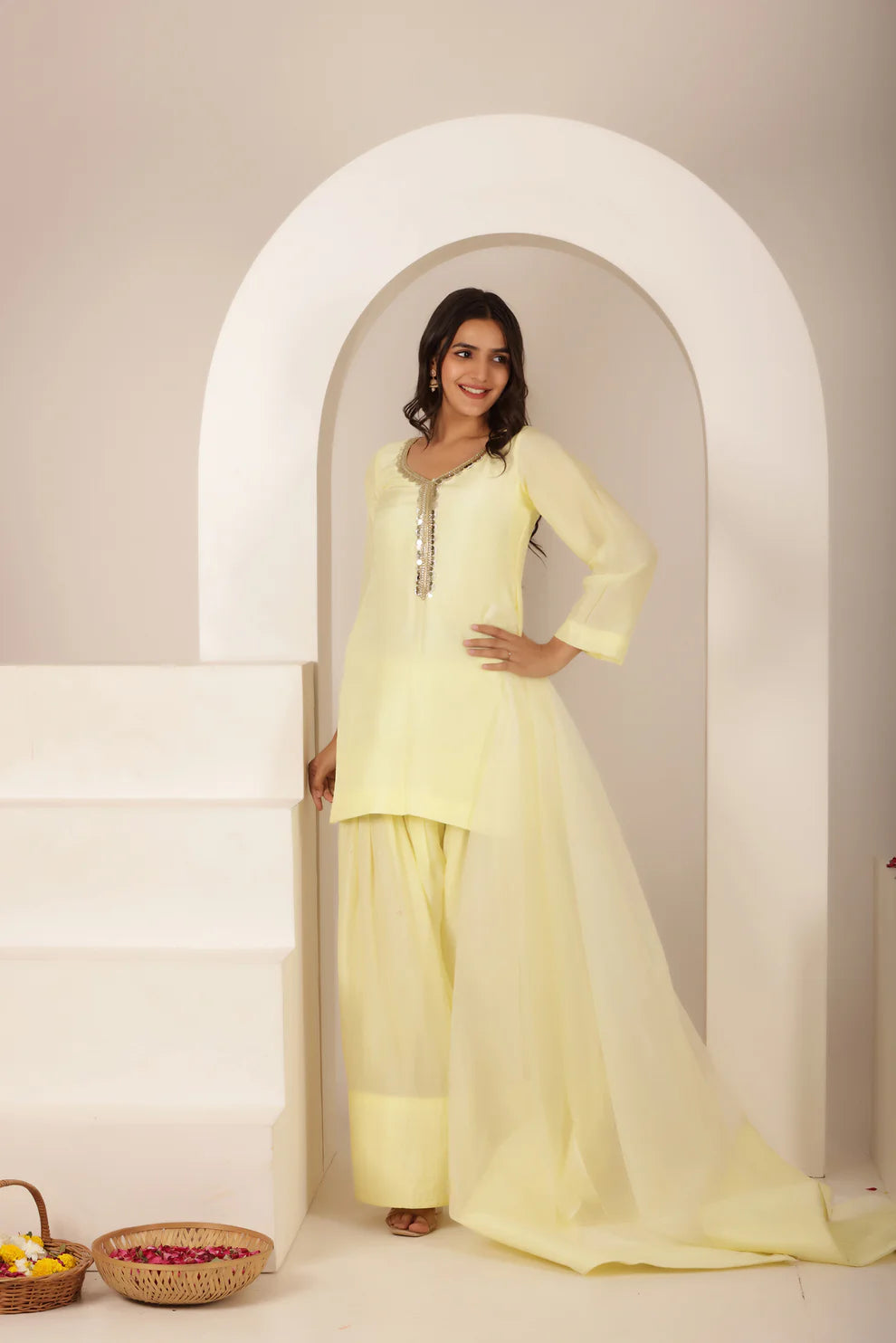SHARJEENA NEON FARSHI SALWAR SUIT SET
