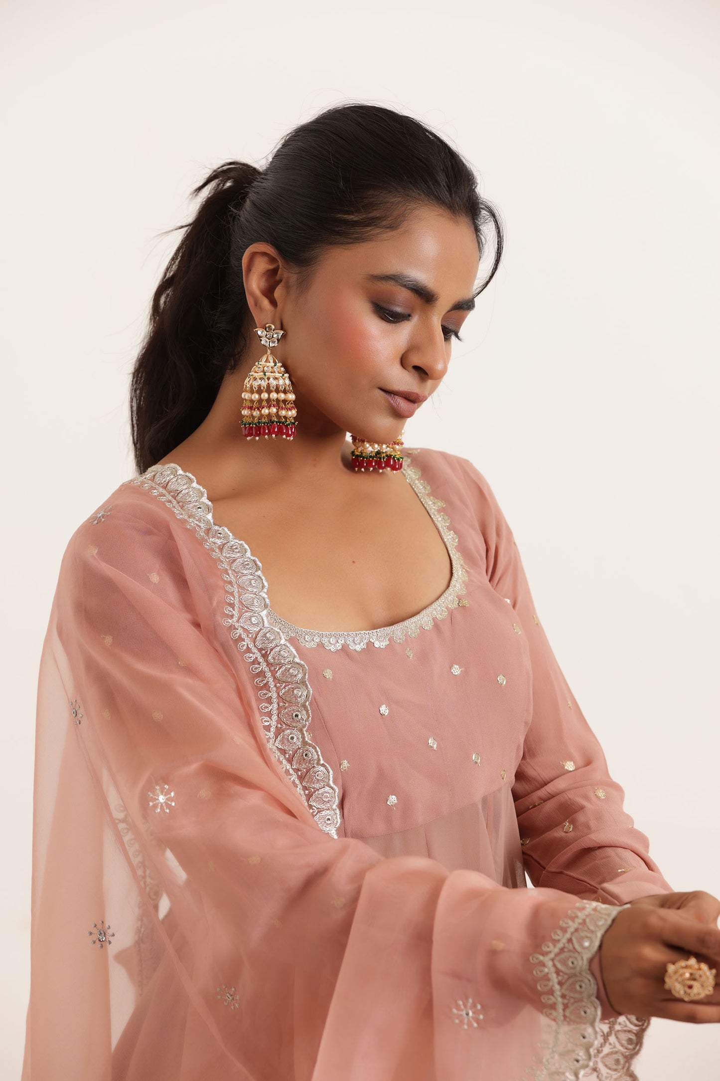 AARINI MAUVE CHIKU REGAL ANARKALI SET