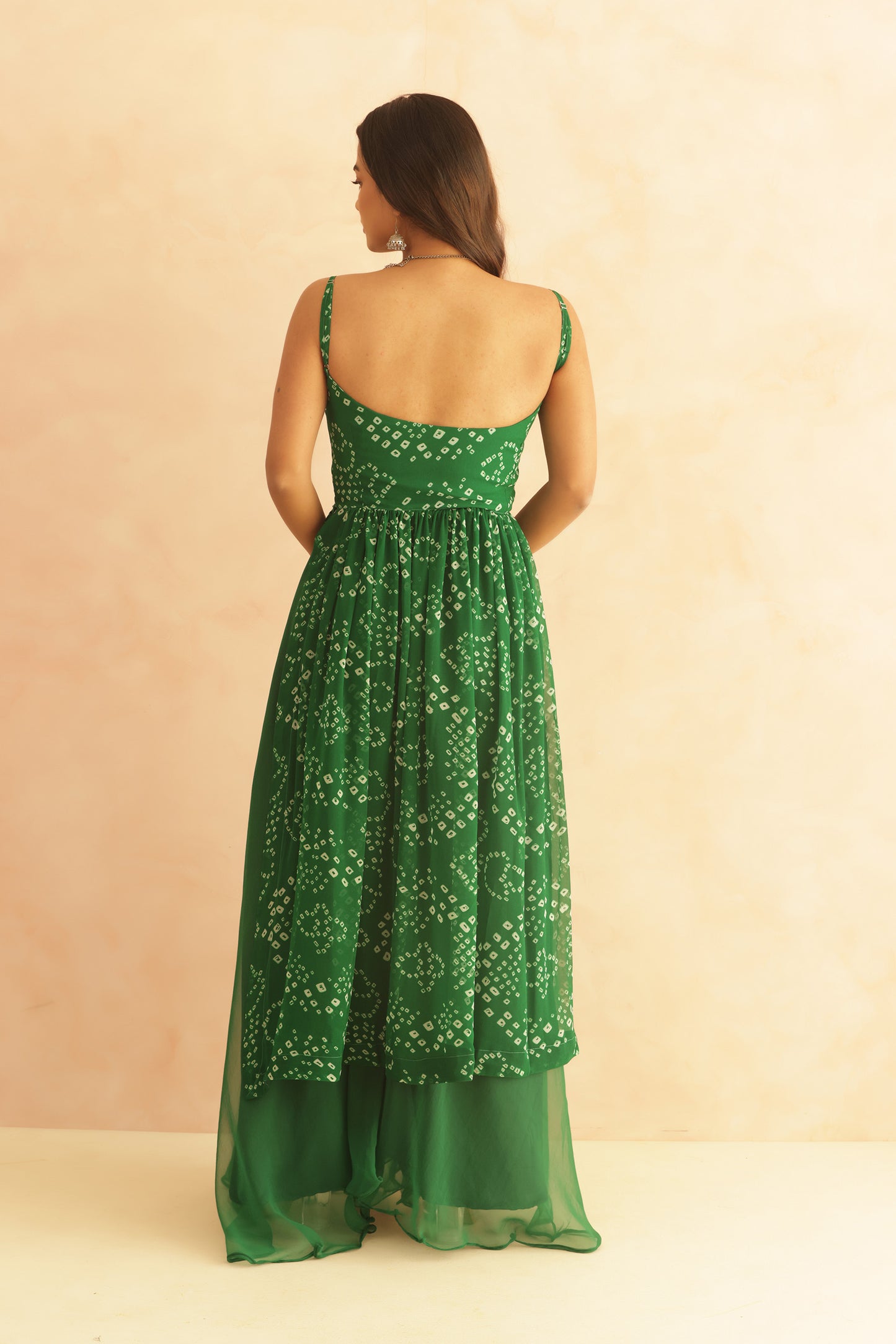 DEVIKA MULTICOLORED BANDHANI KURTA SET