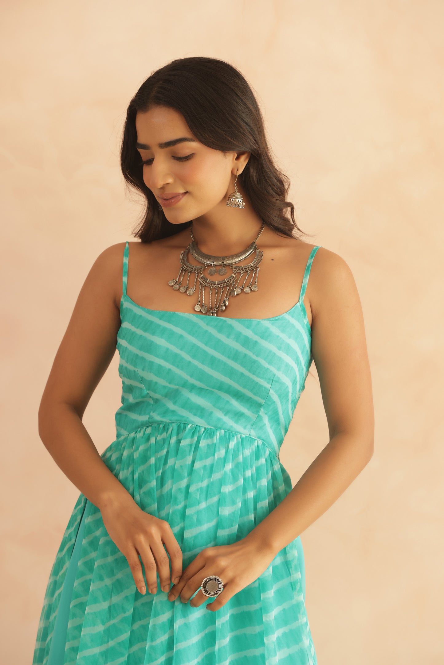 DEVIKA MULTICOLORED BANDHANI KURTA SET