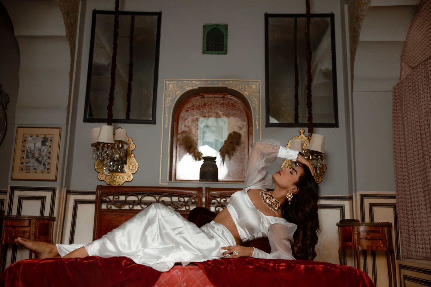 ASREET IVORY LEHENGA SET