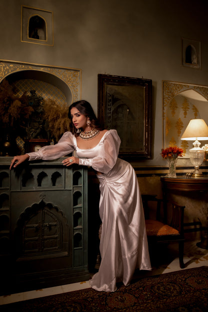 ASREET IVORY LEHENGA SET