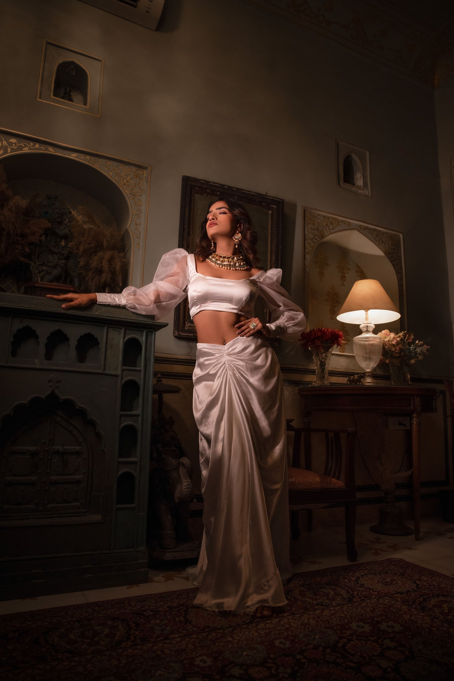 ASREET IVORY LEHENGA SET