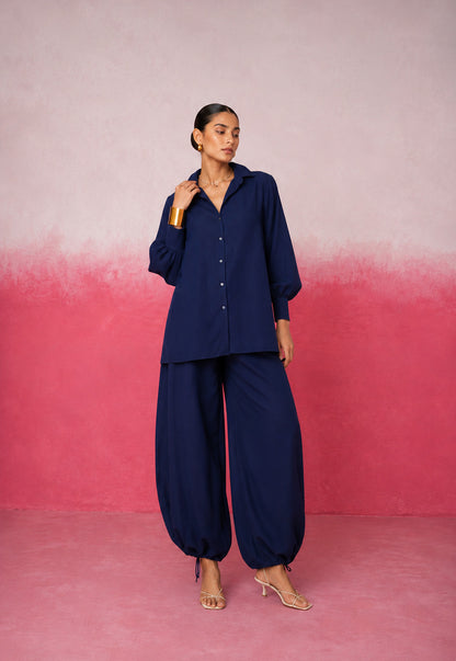 ILAVYA BLUE BALLOON COORD SET