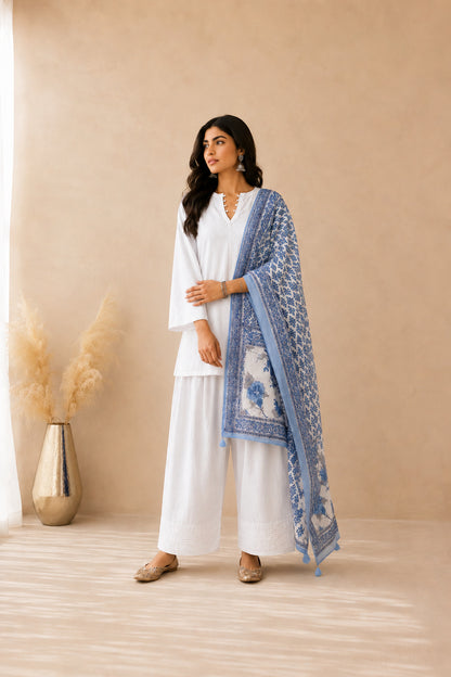 AVYANA WHITE FARSHI SET