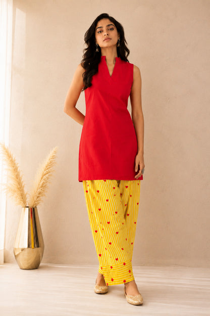 MAHIRA COTTON DETAILED FARSHI SET