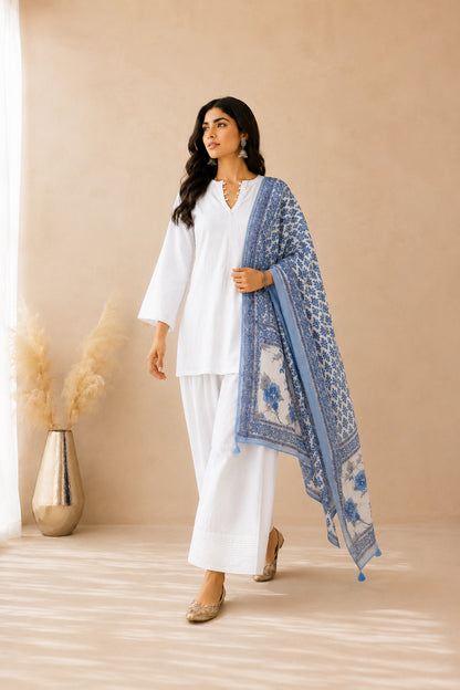 AVYANA WHITE FARSHI SET