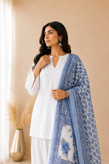 AVYANA WHITE FARSHI SET