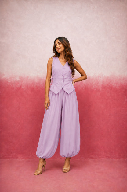 VELORA LAVENDER COORD SET