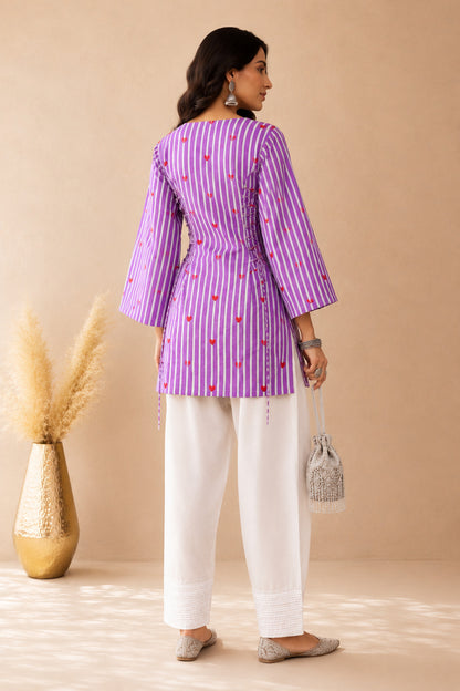 FARAH COTTON DETAILED FARSHI SET
