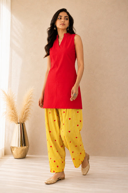 MAHIRA COTTON DETAILED FARSHI SET