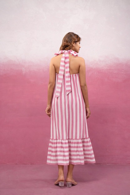 IVANA YELLOW STRIPED MAXI DRESS