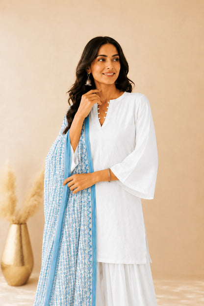 YAVIRA WHITE FARSHI SET