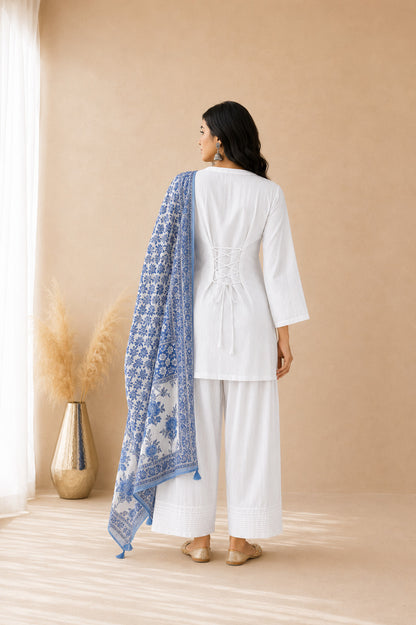 AVYANA WHITE FARSHI SET